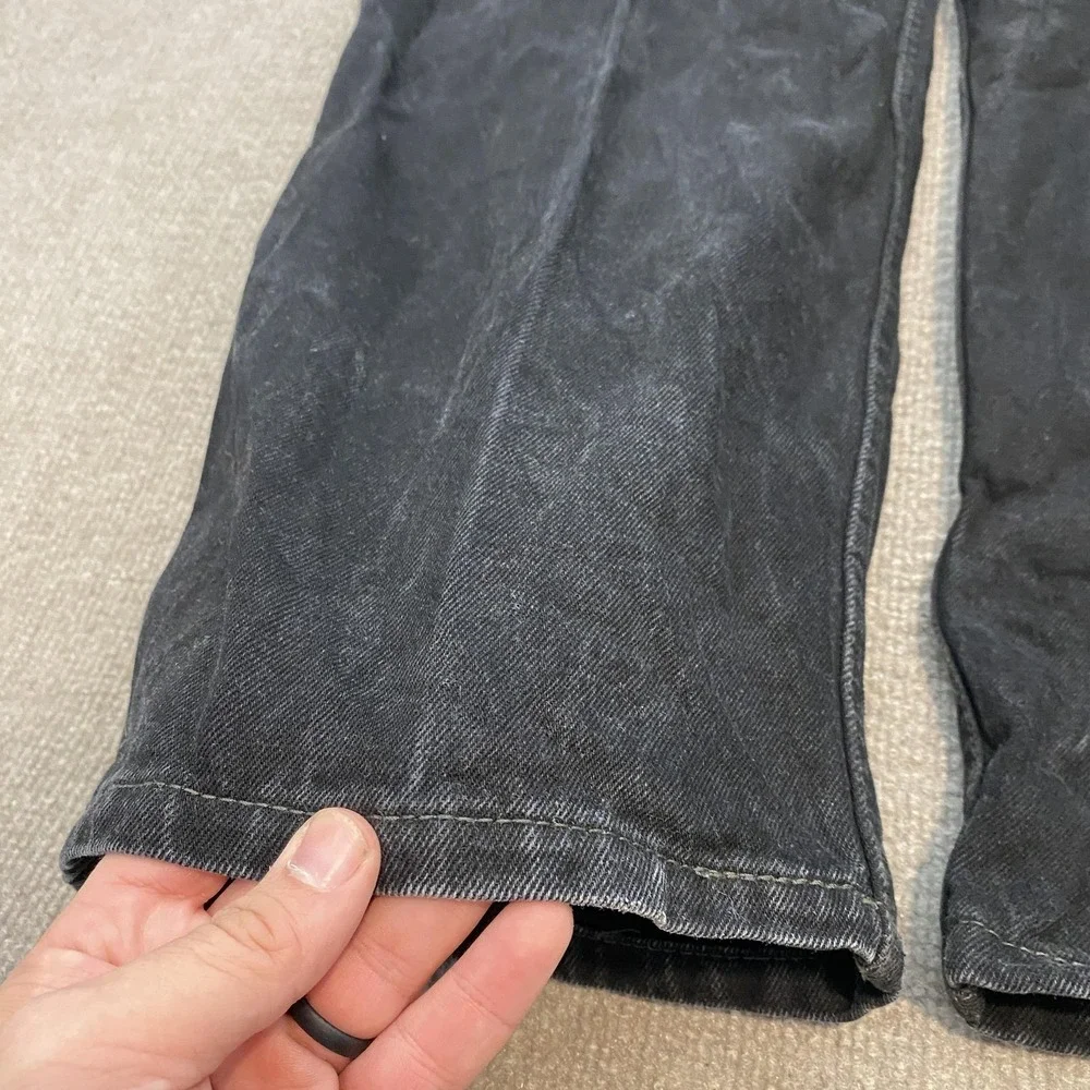 Levis Jeans Faded Black Relaxed Vintage 550 Mens 40x32 Tapered Denim 90s